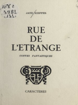 cover image of Rue de l'étrange
